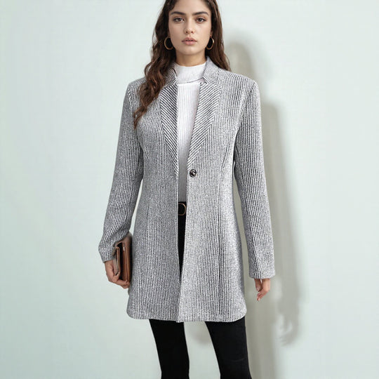 Damen eleganter und bequemer Blazer mit strukturiertem Design EB
