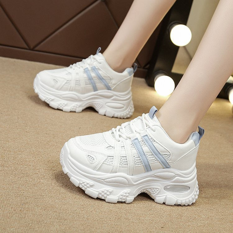 Damen Bequeme Sport Sneakers mit atmungsaktivem Mesh und gepolsterter Sohle EB