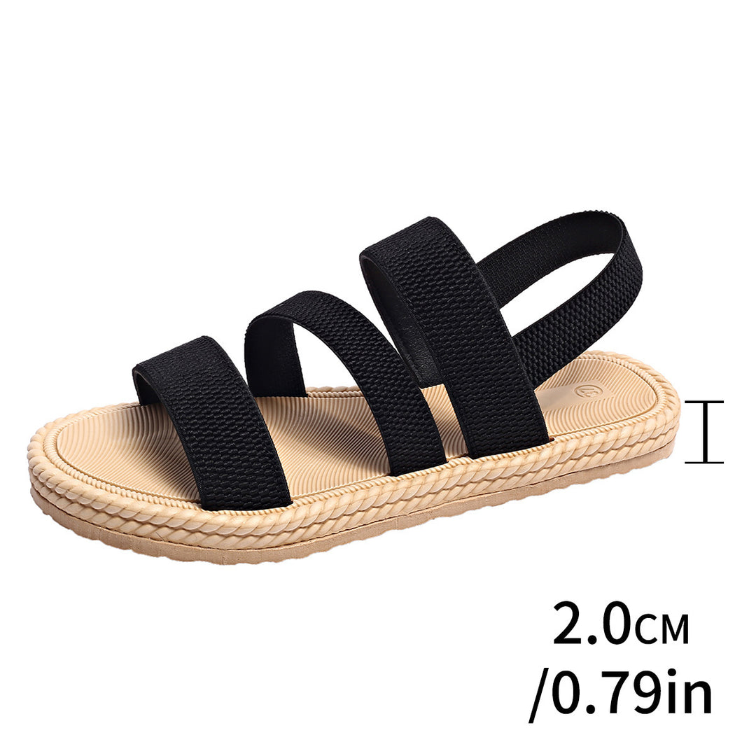 Damen Freizeitsandalen mit verstellbaren Riemen und rutschfester Sohle EB