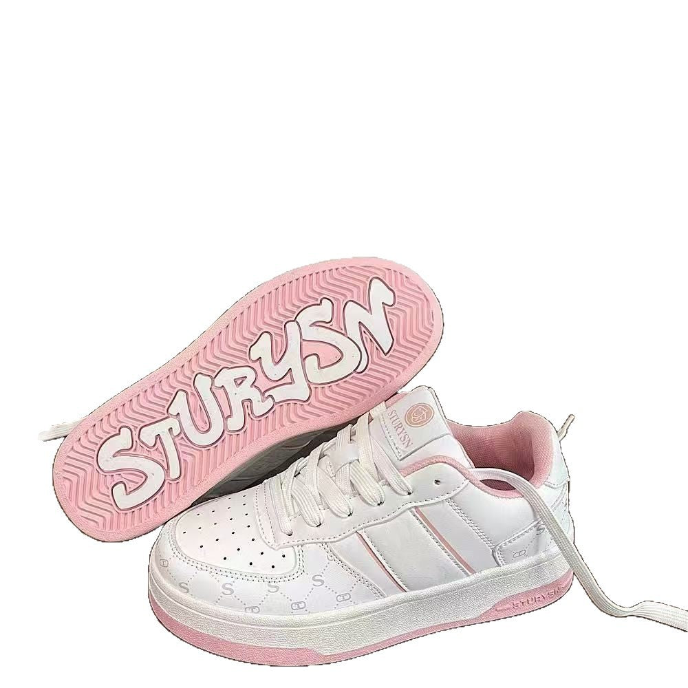 Damen Sportliche Sneakers mit dickem Komfort-Fußbett und atmungsaktiver Oberflächenstruktur EB