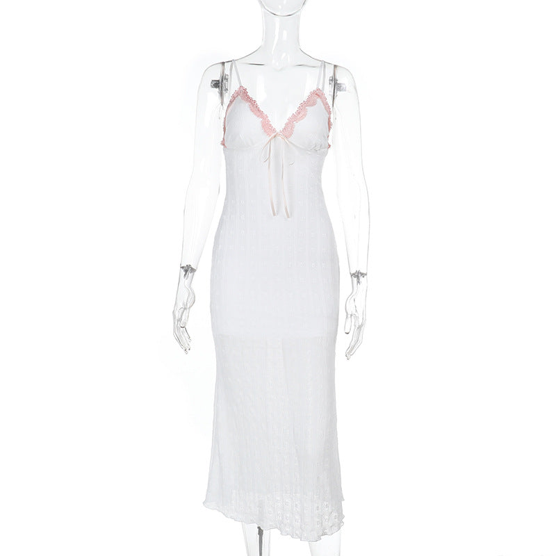Damen figurbetonte Bluse mit Rüschendetails und Schnürung EB
