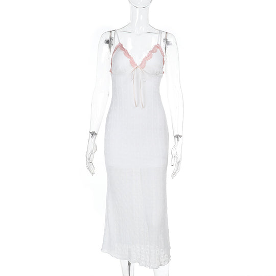Damen figurbetonte Bluse mit Rüschendetails und Schnürung EB