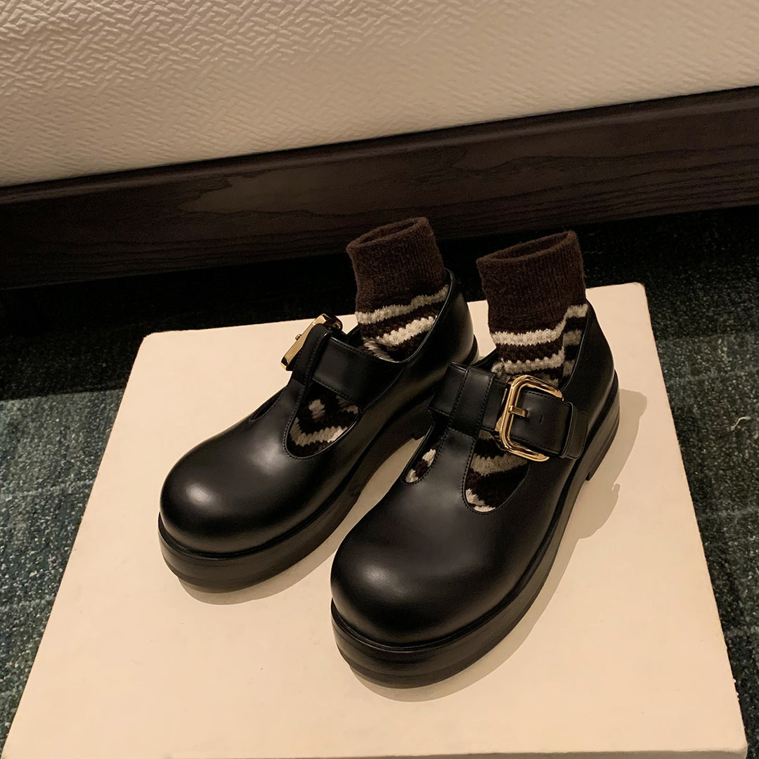 Damen Mokassins mit eleganter Schnallenverzierung und komfortabler Sohle EB