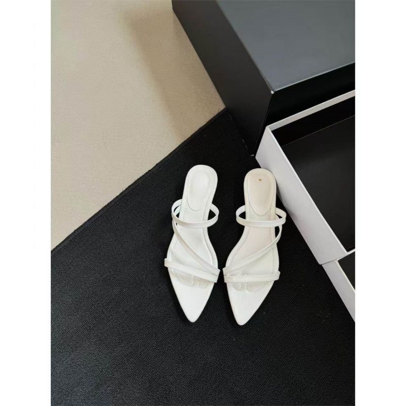 Damen elegante Slingback Sandalen mit v-förmiger Zehenpartie EB