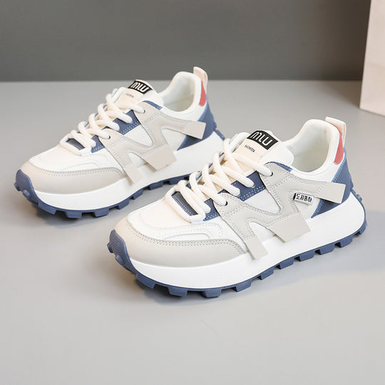 Damen modische Plateausneakers mit robustem Sohlenprofil EB