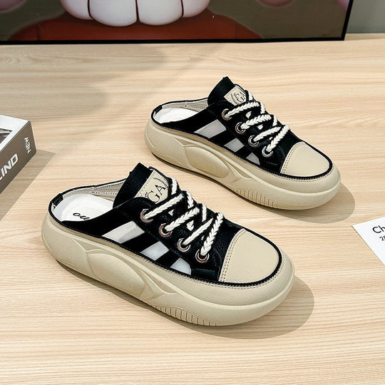 Damen lässige Slingback Sneakers mit atmungsaktiver Struktur und rutschfester Sohle EB