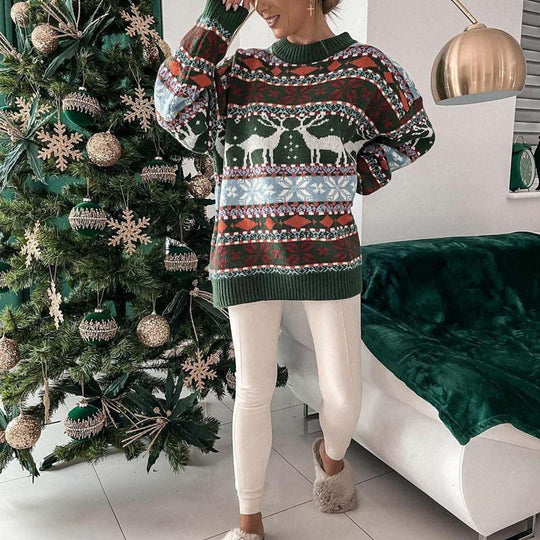 EB | Weihnachtspullover Mit Festlichem Motiv
