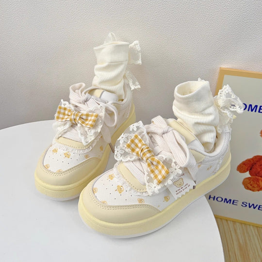 Damen modische Sneaker mit süßem Sockeneffekt EB