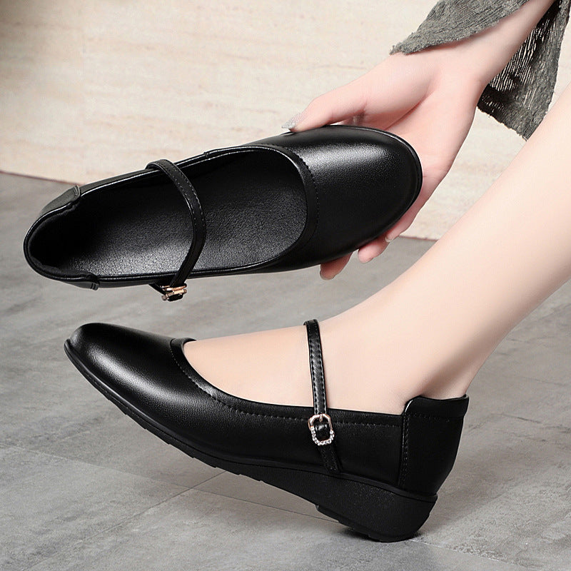 Damen Mary Jane Ballerinas mit komfortabler Sohle und elegantem Riemen EB