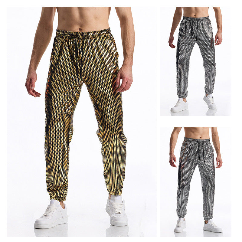 Herren atmungsaktive Jogginghose mit modernem Punktedesign EB
