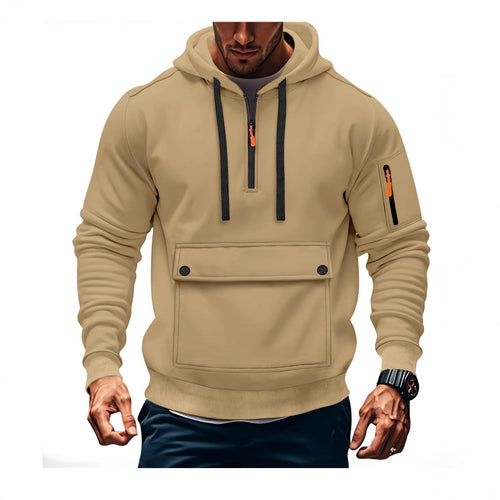 Herren lässige Kapuzenpullover mit praktischen Taschen EB