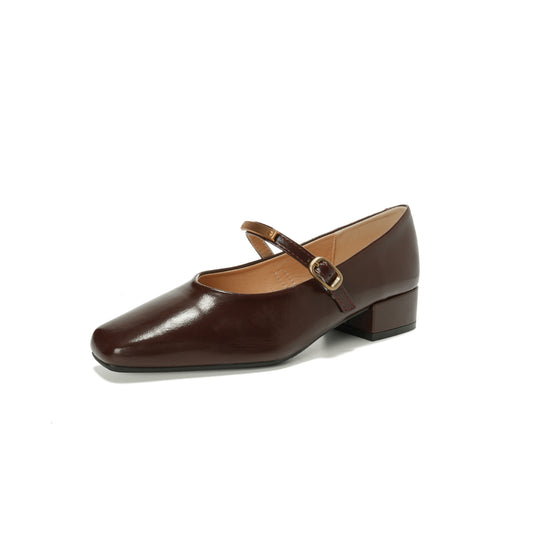 Damen elegante Mary-Jane Schuh mit verstellbarem Riemen EB