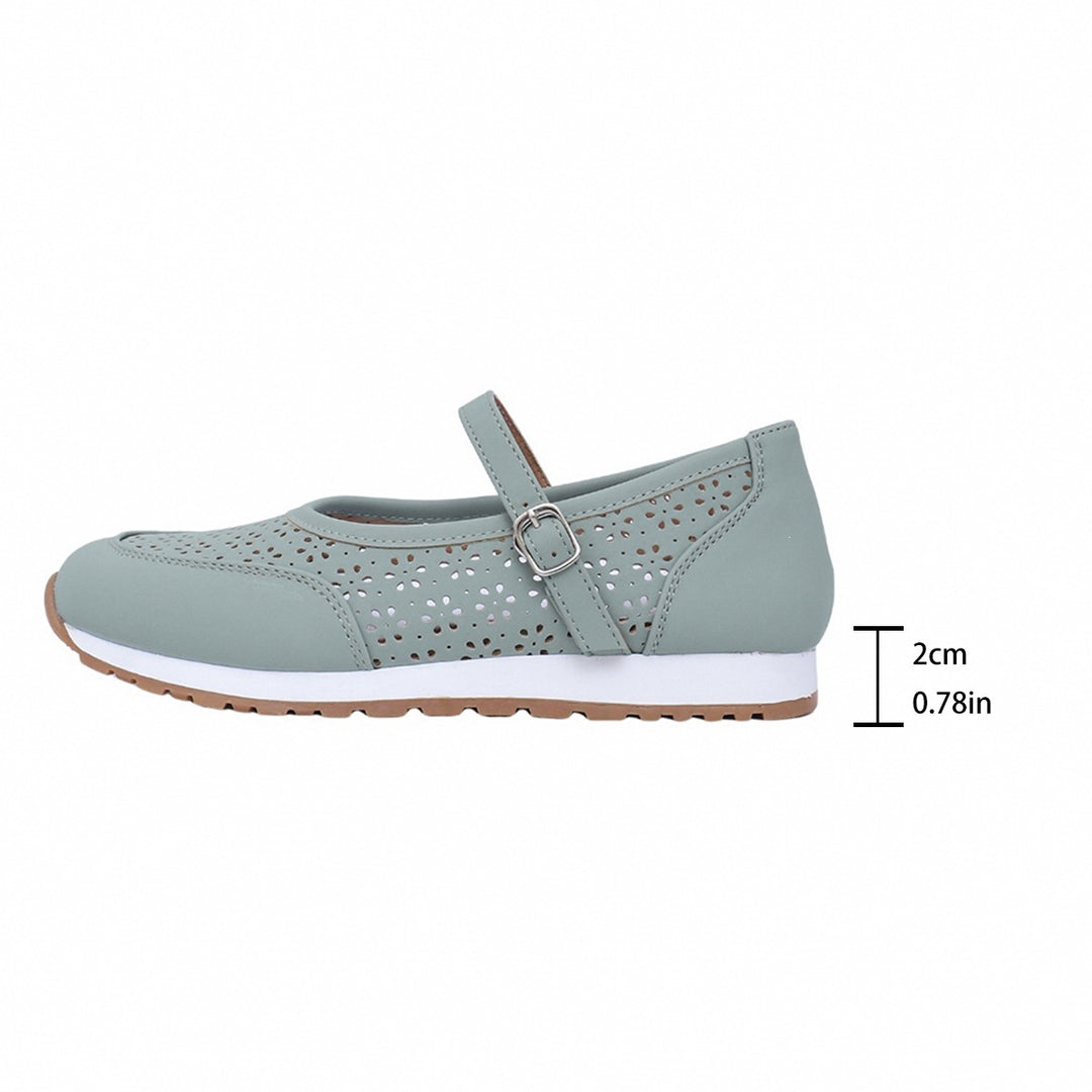 Damen Komfortable und atmungsaktive Slipper mit verstellbarem Riemen EB