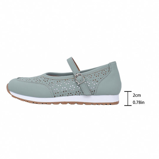 Damen Komfortable und atmungsaktive Slipper mit verstellbarem Riemen EB