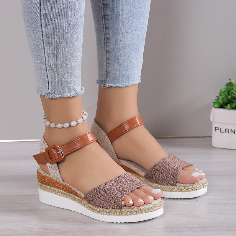 Damen Raffinierte Sandalen im Espadrille-Stil EB