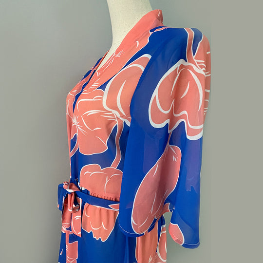 Damen eleganter Kimono mit floralem Design EB