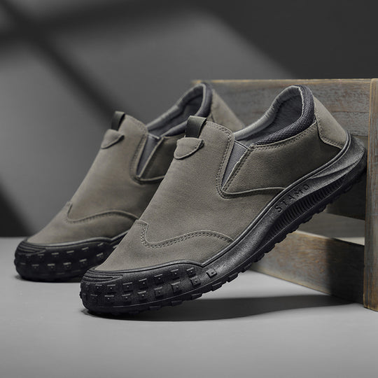 Damen Bequeme Slip-On Sneakers aus hochwertigem Wildleder EB