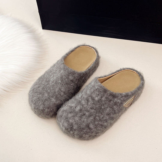 Damen Flauschige Filzclogs EB