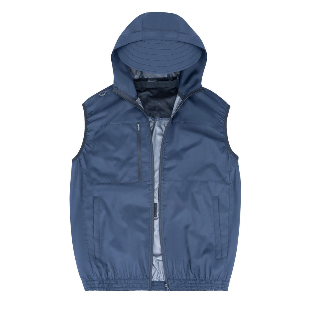 Herren nan technische Outdoorweste mit Kapuze und Visor R&B