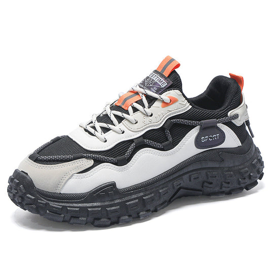 Damen Sportliche Chunky Sneakers mit rutschfester Profilsohle und atmungsaktivem Obermaterial EB