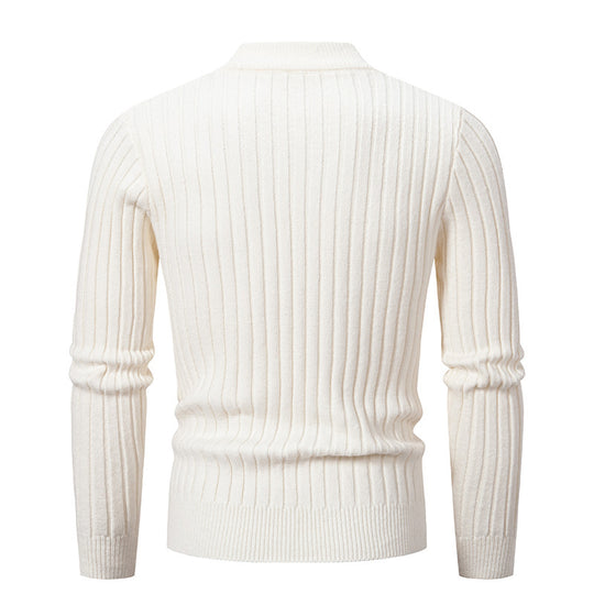 Herren Rollkragenpullover mit strukturiertem Zopfmuster und angenehmer Passform EB