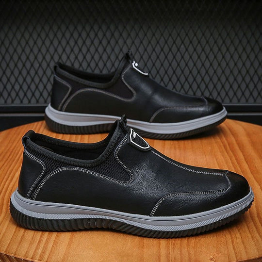 Herren Bequeme Slip-On Freizeitschuhe mit atmungsaktiver Mesh-Einspritzung EB