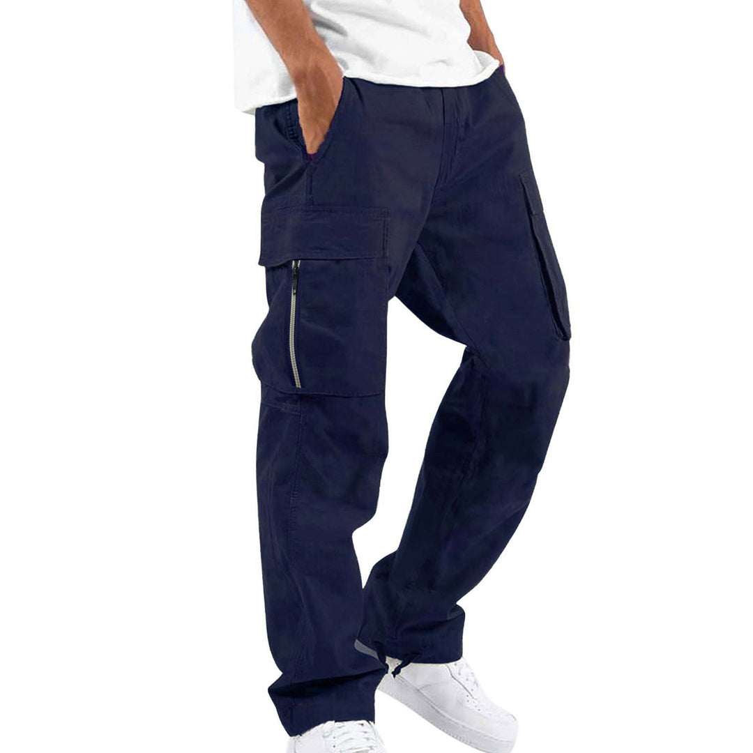 Herren robuste Cargo-Jeans mit seitlichen Reißverschlusstaschen EB