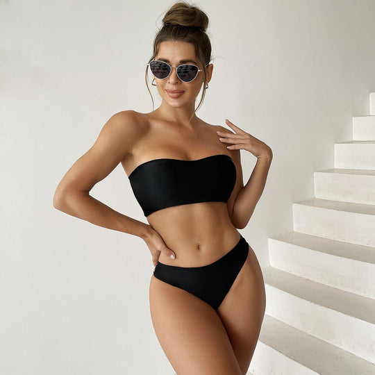 Damen Bandeau-Bikini mit stylischen Cut-Outs EB
