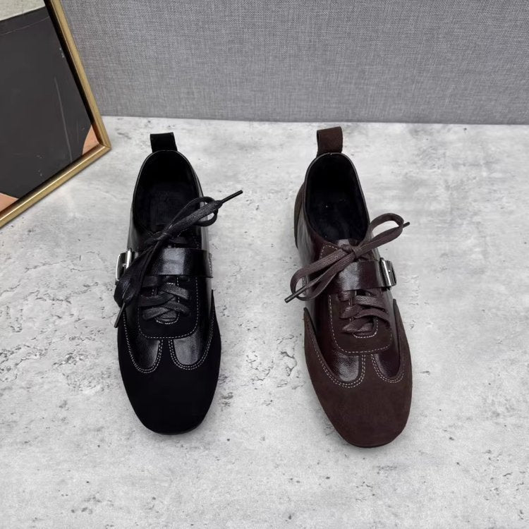 Damen modische Schnürschuhe mit dekorativem Element und hochwertiger Verarbeitung EB
