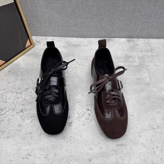 Damen modische Schnürschuhe mit dekorativem Element und hochwertiger Verarbeitung EB