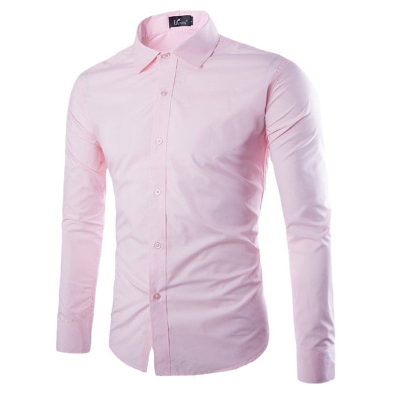 Herren elegante Langarmhemd EB