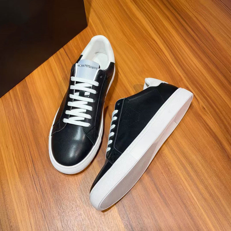 Damen Elegante und sportliche Sneakers mit atmungsaktiver Lederoberfläche EB