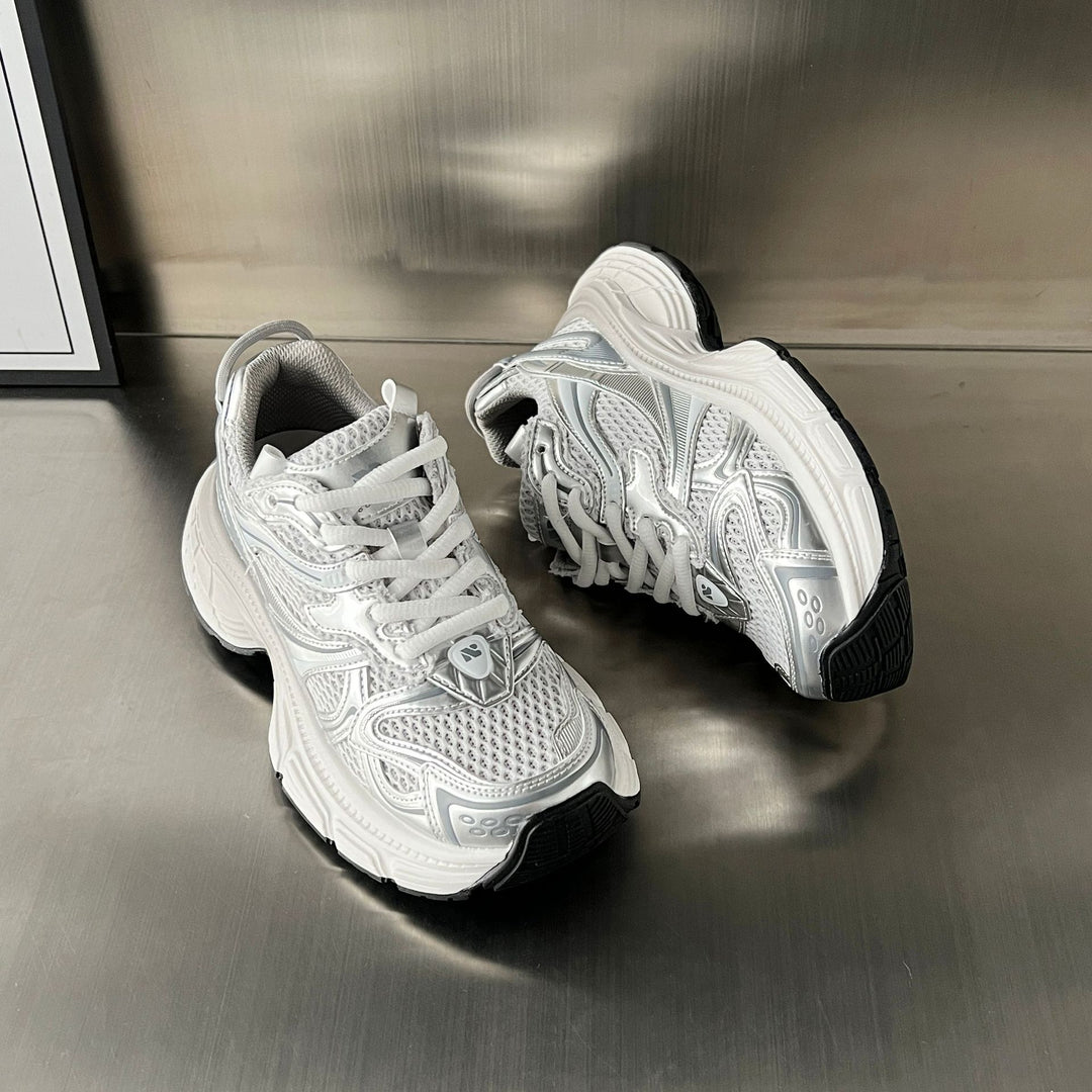 Damen Sportliche Laufschuhe mit atmungsaktiver Mesh-Oberfläche und rutschfester Sohle EB