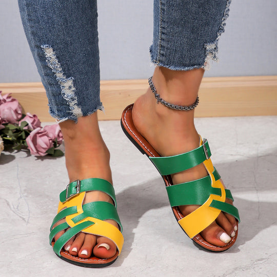 Damen Riemchen-Sandalen im modischen Design mit ergonomischem Fußbett EB