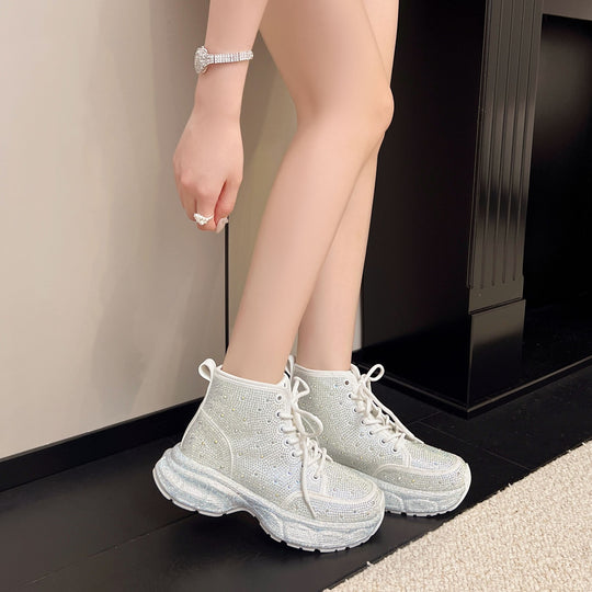 Damen Glitzernde Sneaker mit modischem Design EB