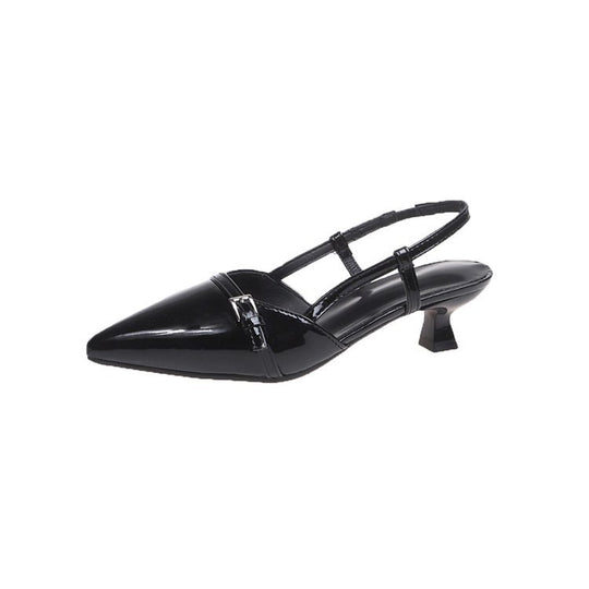 Damen elegante Slingback-Pumps mit spitz zulaufendem Design EB