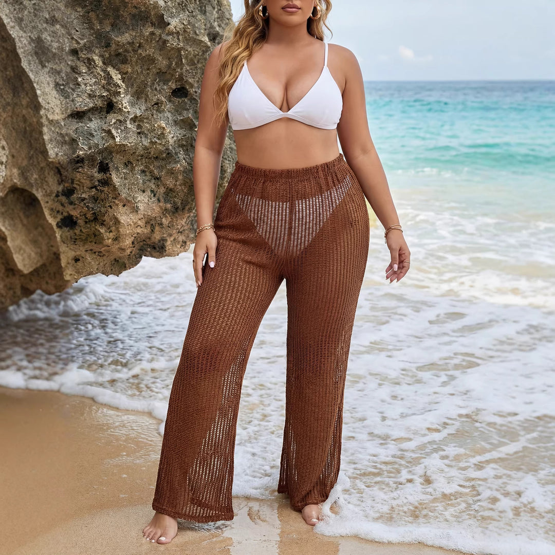 Damen lässige Strickstrandhose EB