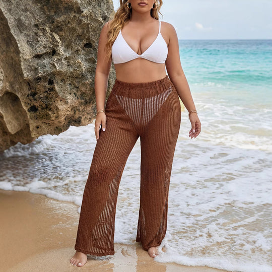 Damen lässige Strickstrandhose EB