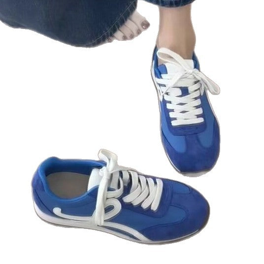 Damen modische Sneakers mit atmungsaktiver Oberflächenstruktur und dämpfender Sohle EB