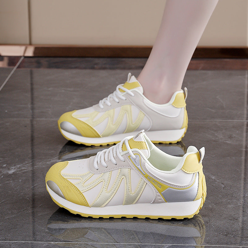 Damen modische Lauf-Sneakers mit rutschfester Sohle und atmungsaktivem Obermaterial EB