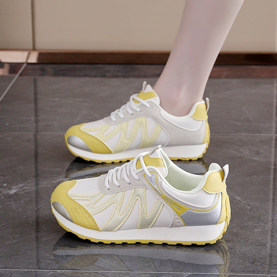 Damen modische Lauf-Sneakers mit rutschfester Sohle und atmungsaktivem Obermaterial EB