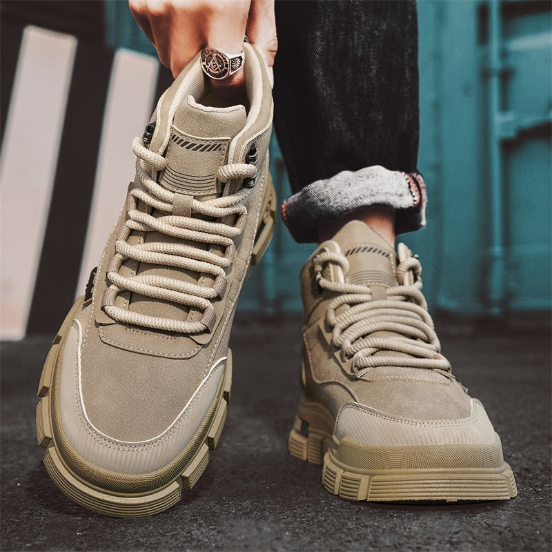 Damen moderne High-Top Sneakers mit stabiler Profilsohle EB