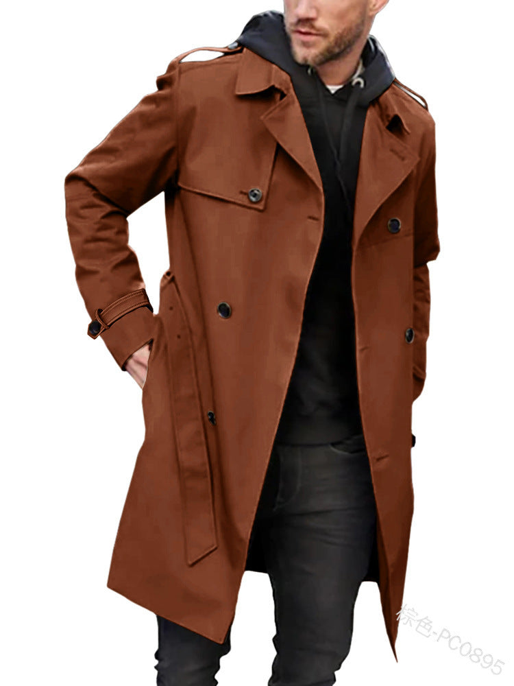 Herren Trenchcoat mit klassischem Stil EB