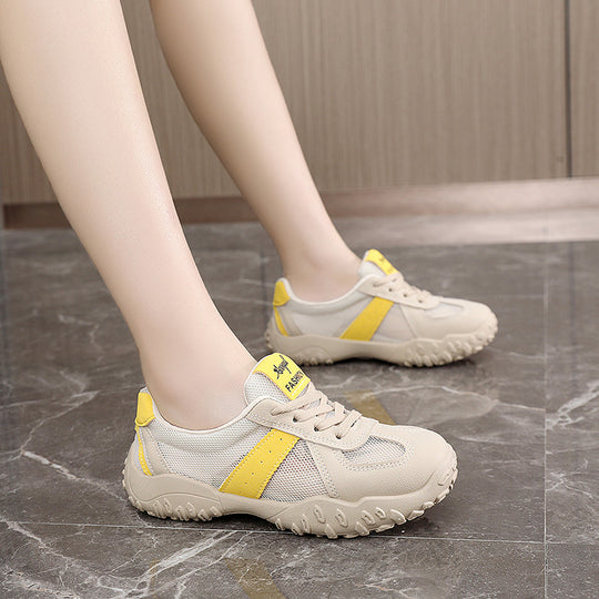 Damen Sportliche Freizeitsneaker mit atmungsaktiver Mesh-Oberfläche und rutschfester Sohle EB