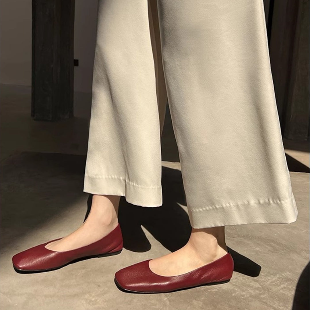 Damen Ballerinas mit modernem Quadratdesign und komfortabler Innensohle EB