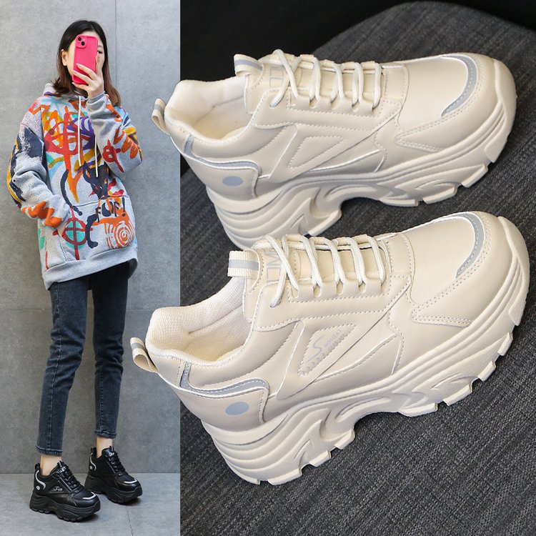 Damen Chunky Sneaker mit stabiler Plattform und atmungsaktivem Obermaterial EB