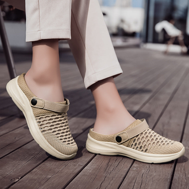 Damen Atmungsaktive Freizeitclogs mit praktischem Fersenriemen EB