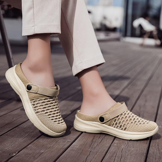 Damen Atmungsaktive Freizeitclogs mit praktischem Fersenriemen EB