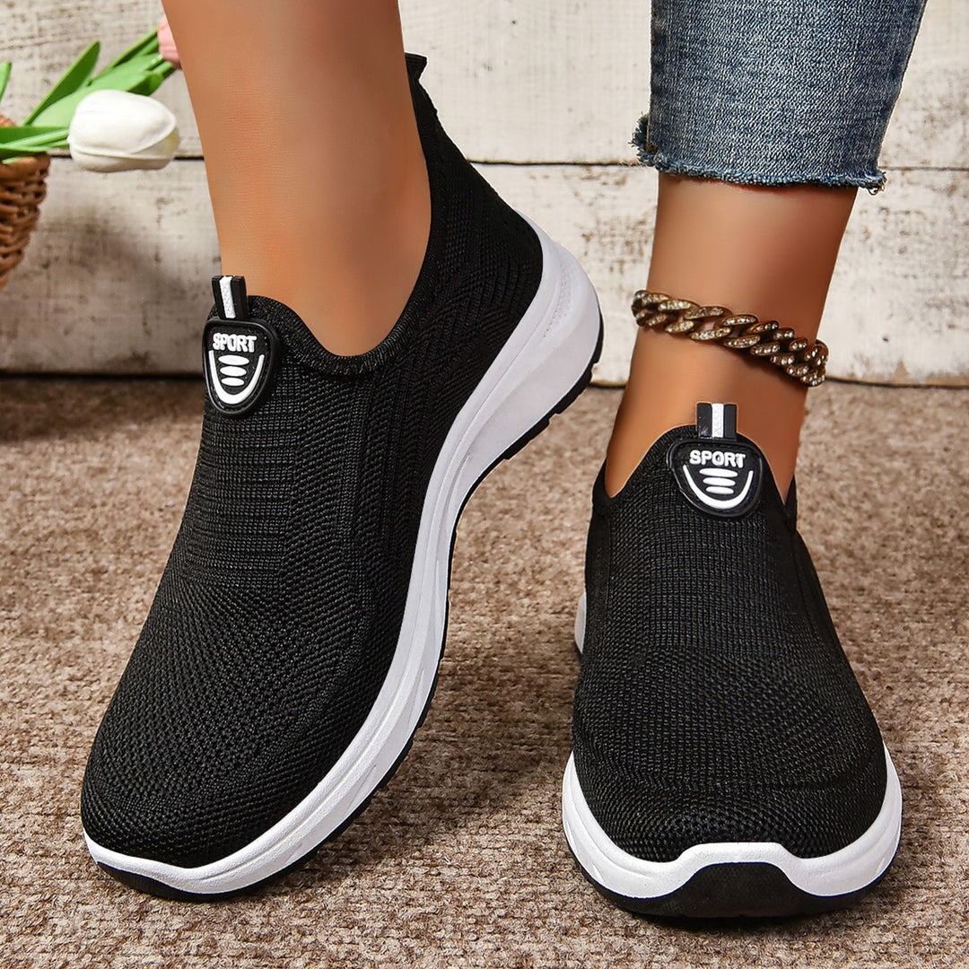 Damen Hochwertige und flexible Slip-On Freizeit-Schuhe EB