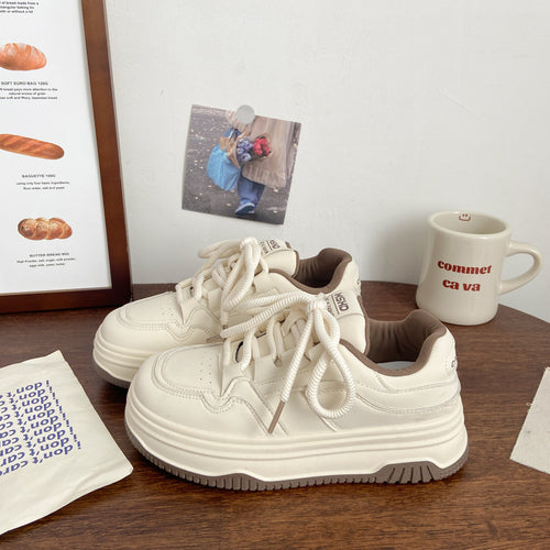 Damen Modische Sneakers mit innovativer dicker Sohle und atmungsaktivem Obermaterial EB